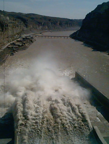 The Yellow River below Wanjiazhai Dam